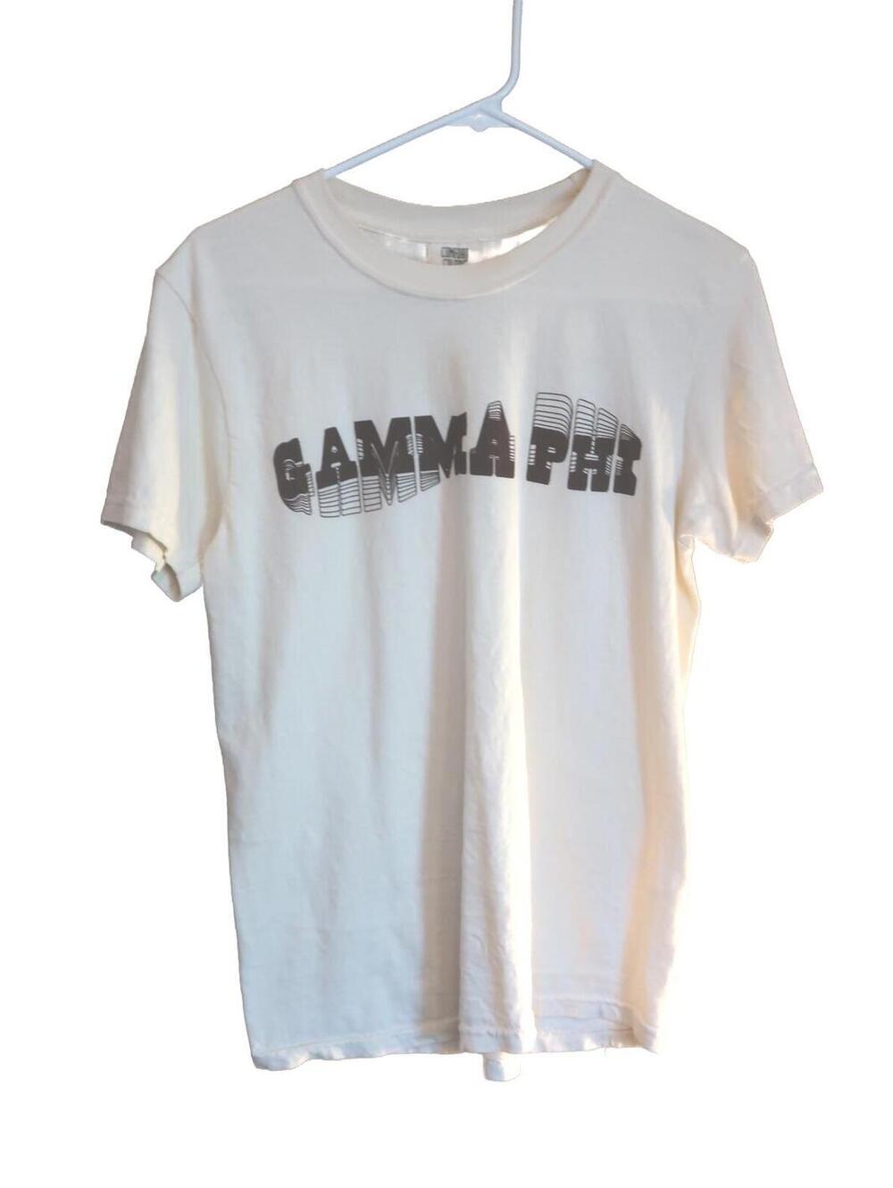 Comfort Colors Gamma Phi White Graphic Cream T-Shirt Size Small